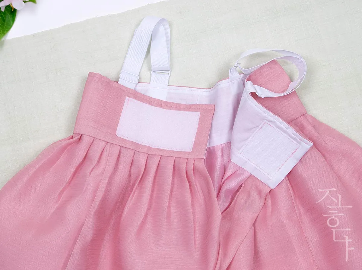 Wild Flower Baby Girl Hanbok in Light Pink & Pink