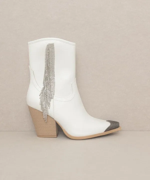 Wild One Rhinestone Fringe Cowboy Boots