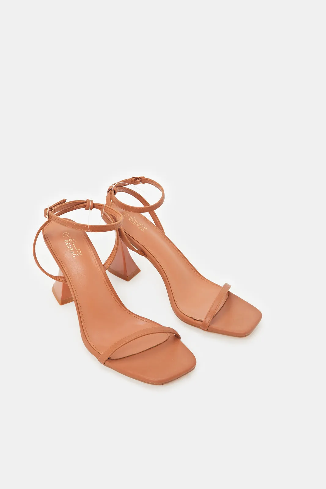 Women Tan Saffiano Sandals