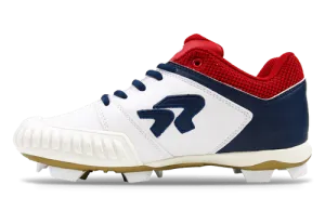 Women's Flite American Spirit Softball Cleats with Pitching Toe