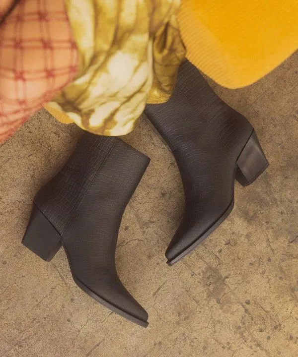 Womens Shoes - Miley Alligator Print Booties