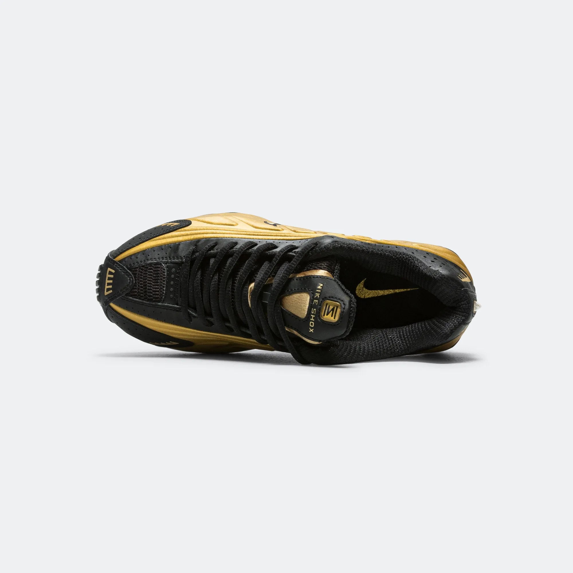 Womens Shox R4 - Black/Metallic Gold-Metallic Silver