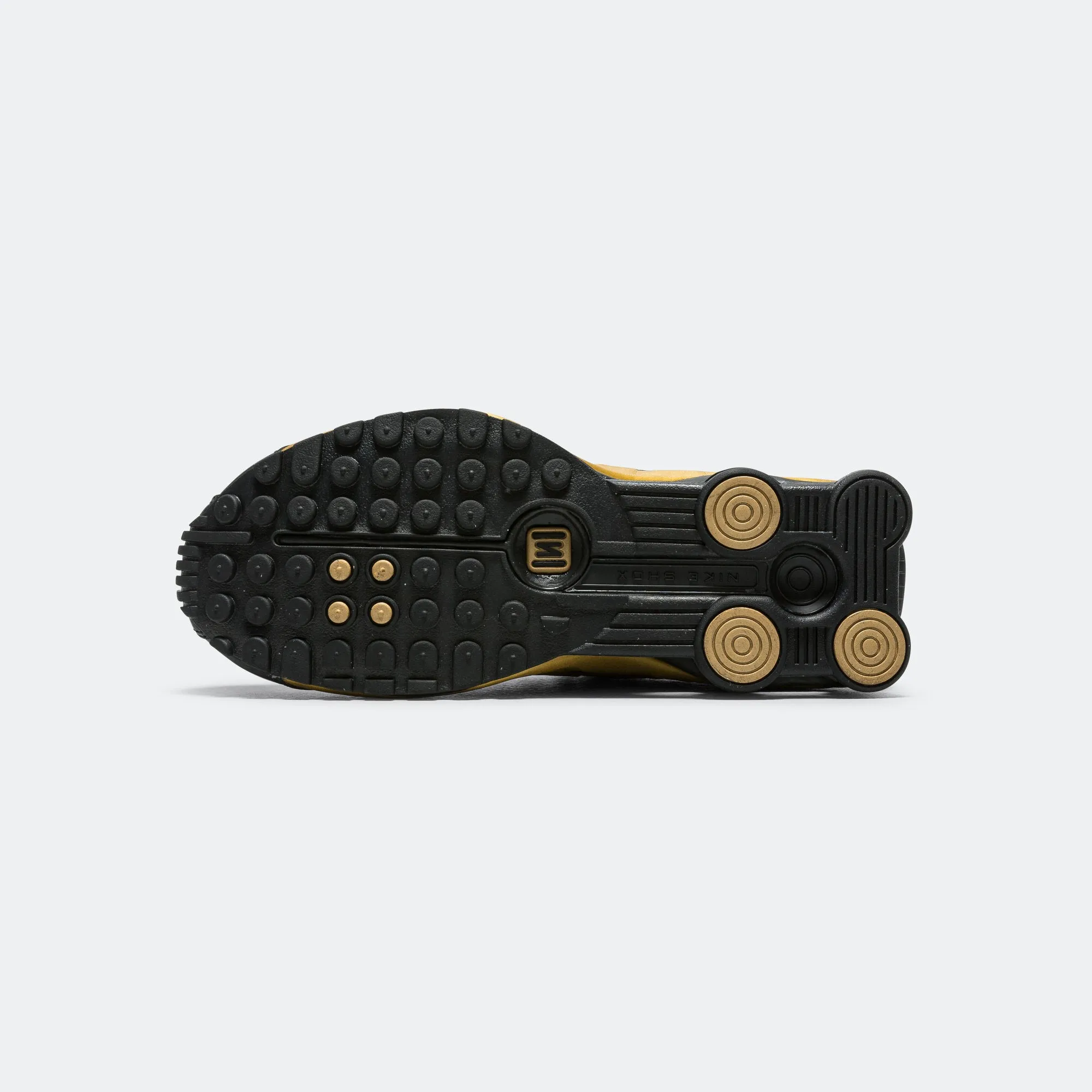 Womens Shox R4 - Black/Metallic Gold-Metallic Silver