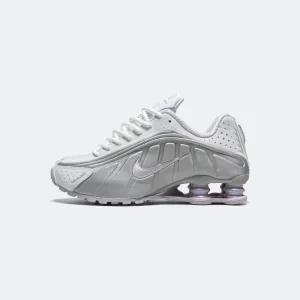 Womens Shox R4 - White/Barely Grape-Metallic Platinum