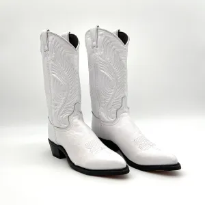 Women's White Cowboy Boots- Size 7.5